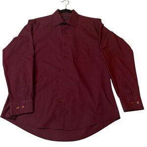 Pierre Cardin Deep Red Dress Shirt